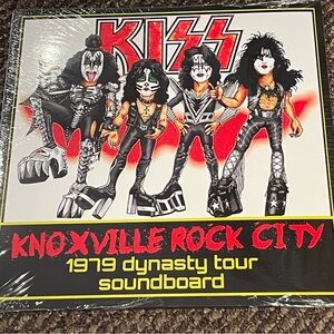 Kiss Knoxville Rock City 2 LP gray/clear vinyl Dynasty Tour ‘79 Live soundboard